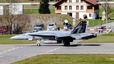 Photo ID 273221 by Martin Thoeni - Powerplanes. Switzerland Air Force McDonnell Douglas F A 18C Hornet, J 5018