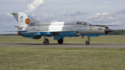 Photo ID 273507 by Alexandru Chirila. Romania Air Force Mikoyan Gurevich MiG 21MF 75 Lancer C, 6807