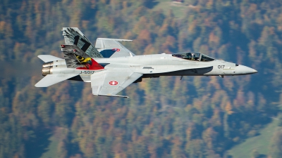 Photo ID 273969 by Reto Gadola. Switzerland Air Force McDonnell Douglas F A 18C Hornet, J 5017