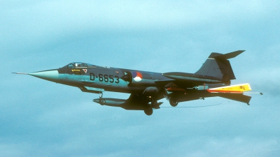 Photo ID 30237 by Joop de Groot. Netherlands Air Force Lockheed F 104G Starfighter, D 6653