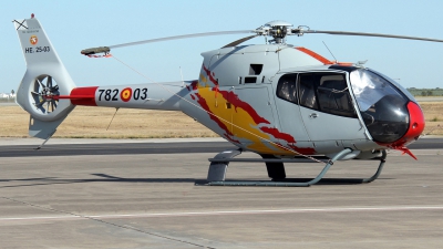 Photo ID 274596 by Manuel Fernandez. Spain Air Force Eurocopter EC 120B Colibri, HE 25 03