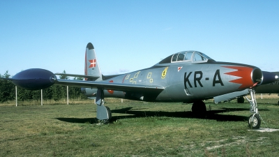 Photo ID 30249 by Joop de Groot. Denmark Air Force Republic F 84G Thunderjet, 51 9966