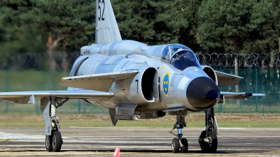 Photo ID 278003 by Carl Brent. Private Swedish Air Force Historic Flight Saab AJS37 Viggen, SE DXN