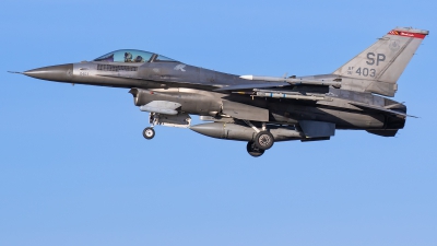 Photo ID 279744 by Daniel Fuchs. USA Air Force General Dynamics F 16C Fighting Falcon, 91 0403