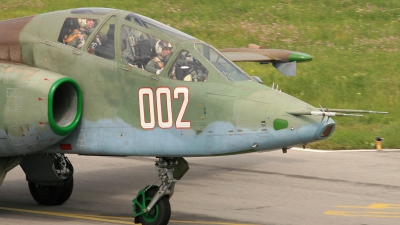 Photo ID 30970 by Anton Balakchiev. Bulgaria Air Force Sukhoi Su 25UBK, 002