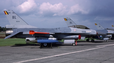 Photo ID 31041 by Lieuwe Hofstra. Belgium Air Force General Dynamics F 16A Fighting Falcon, FA 91