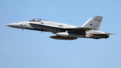 Photo ID 283079 by Richard de Groot. Spain Air Force McDonnell Douglas F A 18A Hornet, C 15 83