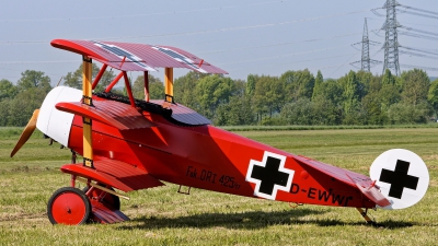 Photo ID 283256 by Rainer Mueller. Private Private Fokker Dr 1 Triplane Replica, D EWWI