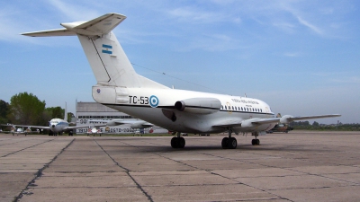 Photo ID 31219 by Franco S. Costa. Argentina Air Force Fokker F 28 1000C Fellowship, TC 53