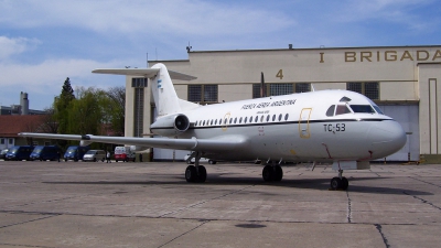 Photo ID 31222 by Franco S. Costa. Argentina Air Force Fokker F 28 1000C Fellowship, TC 53