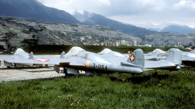 Photo ID 31800 by Joop de Groot. Switzerland Air Force De Havilland DH 100 Vampire FB 6, J 1154