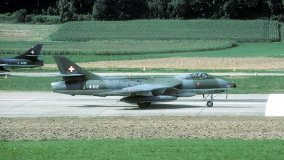 Photo ID 32407 by Joop de Groot. Switzerland Air Force Hawker Hunter F58A, J 4102
