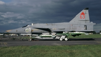 Photo ID 33385 by Tom Gibbons. Sweden Air Force Saab JA37 Viggen, 37393