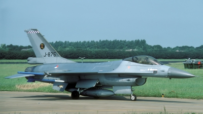 Photo ID 33493 by Joop de Groot. Netherlands Air Force General Dynamics F 16A Fighting Falcon, J 875