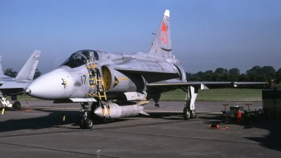 Photo ID 33590 by Tom Gibbons. Sweden Air Force Saab JA37DI Viggen, 37443