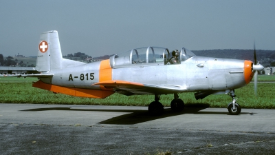 Photo ID 33892 by Joop de Groot. Switzerland Air Force Pilatus P 3 05, A 815