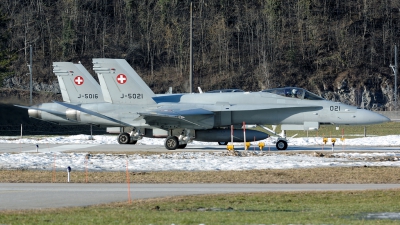 Photo ID 34127 by Joop de Groot. Switzerland Air Force McDonnell Douglas F A 18C Hornet, J 5021