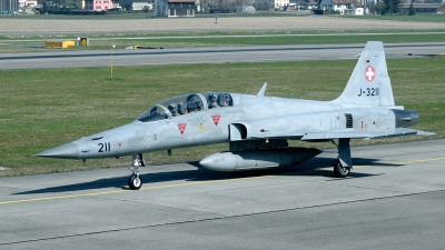 Photo ID 34211 by Joop de Groot. Switzerland Air Force Northrop F 5F Tiger II, J 3211
