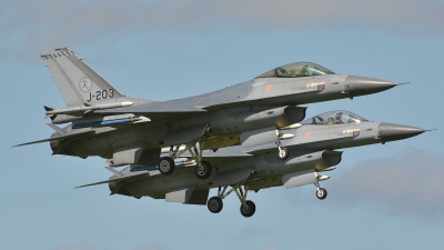 Photo ID 34716 by Lieuwe Hofstra. Netherlands Air Force General Dynamics F 16AM Fighting Falcon, J 203