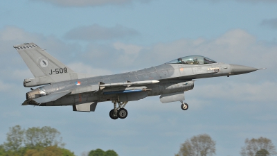 Photo ID 34717 by Lieuwe Hofstra. Netherlands Air Force General Dynamics F 16AM Fighting Falcon, J 509