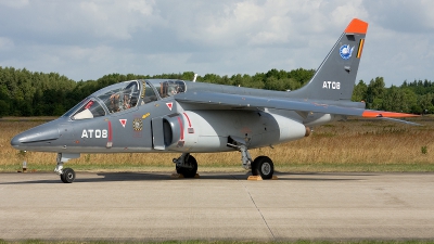 Photo ID 36208 by Rainer Mueller. Belgium Air Force Dassault Dornier Alpha Jet 1B, AT08