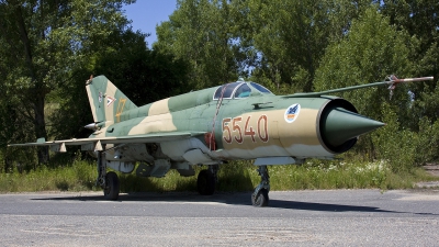 Photo ID 36641 by Chris Lofting. Hungary Air Force Mikoyan Gurevich MiG 21bis SAU, 5540