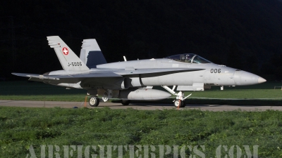 Photo ID 443 by Karl Drage. Switzerland Air Force McDonnell Douglas F A 18C Hornet, J 5006