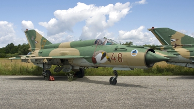 Photo ID 37008 by Jörg Pfeifer. Hungary Air Force Mikoyan Gurevich MiG 21bis SAU, 48