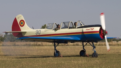 Photo ID 37213 by Chris Lofting. Romania Air Force Yakovlev Aerostar Iak 52 Yak 52, 30