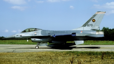 Photo ID 38011 by Bart Hoekstra. Netherlands Air Force General Dynamics F 16A Fighting Falcon, J 870