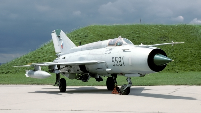 Photo ID 38032 by Joop de Groot. Czech Republic Air Force Mikoyan Gurevich MiG 21MFN, 5581