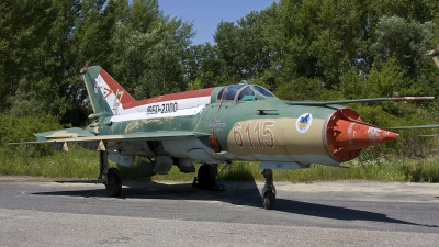 Photo ID 38115 by Chris Lofting. Hungary Air Force Mikoyan Gurevich MiG 21bis, 6115