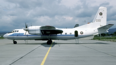 Photo ID 38107 by Joop de Groot. Bulgaria Air Force Antonov An 24RV, 030