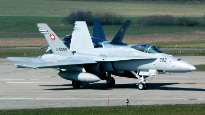 Photo ID 38482 by Joop de Groot. Switzerland Air Force McDonnell Douglas F A 18C Hornet, J 5002