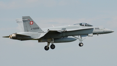 Photo ID 38610 by Klemens Hoevel. Switzerland Air Force McDonnell Douglas F A 18C Hornet, J 5005