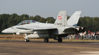 Photo ID 40558 by Milos Ruza. Switzerland Air Force McDonnell Douglas F A 18D Hornet, J 5232