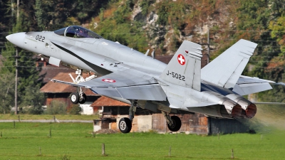 Photo ID 41584 by Patricie Vesela. Switzerland Air Force McDonnell Douglas F A 18C Hornet, J 5022