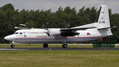 Photo ID 41698 by Robin Coenders / VORTEX-images. Netherlands Air Force Fokker 50, U 06