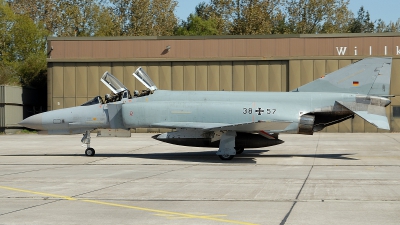 Photo ID 41876 by Klemens Hoevel. Germany Air Force McDonnell Douglas F 4F Phantom II, 38 57
