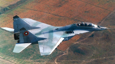 Photo ID 42002 by Alexander Mladenov. Bulgaria Air Force Mikoyan Gurevich MiG 29UB 9 51, 04