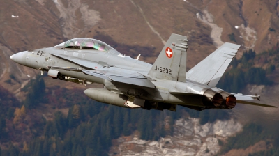 Photo ID 42185 by Jan Suchanek. Switzerland Air Force McDonnell Douglas F A 18D Hornet, J 5232