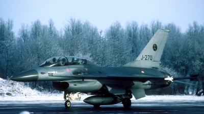 Photo ID 42658 by Joop de Groot. Netherlands Air Force General Dynamics F 16B Fighting Falcon, J 270