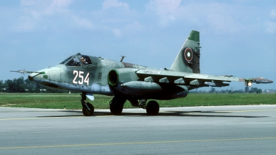 Photo ID 43343 by Joop de Groot. Bulgaria Air Force Sukhoi Su 25K, 254