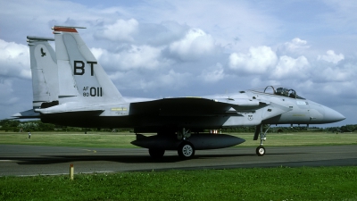 Photo ID 44054 by Joop de Groot. USA Air Force McDonnell Douglas F 15C Eagle, 80 0011