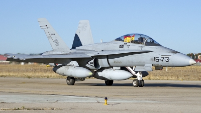 Photo ID 44333 by Alfonso S.. Spain Air Force McDonnell Douglas CE 15 Hornet EF 18B, CE 15 04