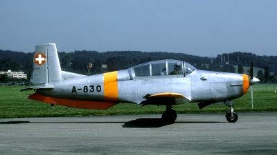 Photo ID 44336 by Joop de Groot. Switzerland Air Force Pilatus P 3 05, A 830
