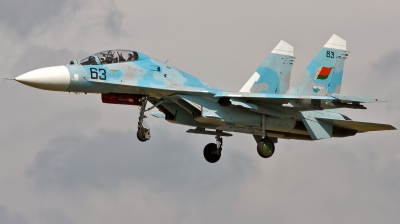 Photo ID 44409 by Jan Suchanek. Belarus Air Force Sukhoi Su 27UBM, 63 BLUE