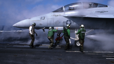 Photo ID 45377 by Rick Morgan. USA Navy Boeing F A 18F Super Hornet, 165677