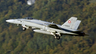 Photo ID 45479 by Joop de Groot. Switzerland Air Force McDonnell Douglas F A 18C Hornet, J 5023