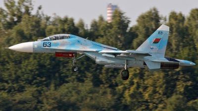 Photo ID 47123 by Jan Suchanek. Belarus Air Force Sukhoi Su 27UBM, 63 BLUE